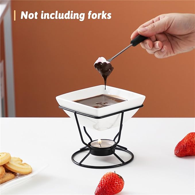 2 Pcs Butter Warmers for Seafood,Ceramic Butter Warmers for Chocolate or Cheese,Fondue Dishwasher Safe,Oven Safe,Microwave Safe