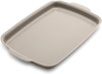 GreenPan Premiere Ovenware Healthy Ceramic Nonstick 13" x 9" Quarter Sheet Baking Pan, PFAS-Free, Warp-Free Bakeware, Durable Quick Heating, Oven & Broiler Safe to 600F, Dishwasher Safe, Taupe