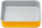 Caraway Non-Stick Ceramic 9” Square Pan - Naturally Slick Ceramic Coating - Non-Toxic, PTFE & PFOA Free - Perfect for Brownies, Lemon Bars, Cakes, & More - Marigold