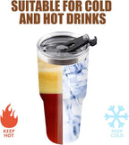 Amtidy 12 Pack 30oz Travel Mug, Powder Coated Stainless Steel Vacuum Double Wall Bulk Tumbler, Durable Insulated Coffe Cup with Splash Proof Lids straw and cleaning brush，for Home, Office, Party