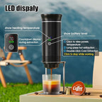 Automatic Espresso Maker – Dual Hot & Cold Brew – 20 BAR Pressure – Compact Portable Coffee Machine with Rapid Heating – Built-In Transparent Cup – Travel-Friendly Design