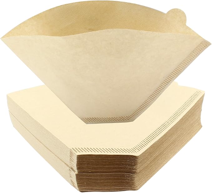 200 Count Cone Coffee Filter, #4 Natural Unbleached Cone Coffee Filter Paper fit for Drip Coffee Dripper Coffee Maker (8-12 Cup)