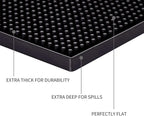Bar Mat for Cocktail and Coffee Bar 6" x 12" Rubber Bar Service Spill Mat for Cocktail Bartender Coffee Bar or Countertop Mats Glass Drying Mat