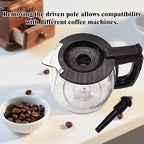 12 cup Replacement Coffee Carafe, Clear Glass, 12-Cup Capacity, Heat-Resistant, Compatible with Hamilton Beach Flex Brew Coffee Makers, Dishwasher Safe