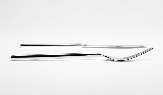 Fortessa Arezzo 18/10 Stainless Steel Flatware, 5 Piece Place Setting, Service for 1, Polished Stainless