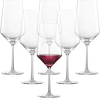 ZWIESEL GLAS Pure Bordeaux Red Wine Glass (Set of 6), Bordeaux Glasses for Red Wine, Dishwasher-Safe Tritan Crystal Glasses, Made in Germany (23 Ounce)