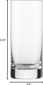 Zwiesel Glas Tritan Paris Barware Collection Beer/Long Drink Glass, 10.1-Ounce, Set of 6