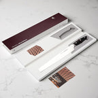 10” Bread Knife – Razor Sharp German Steel DIN1.4116 – Serrated Knife for Slicing Homemade Bread, Sourdough & Cake – Full Tang & Ergonomic Handle – Gift Box – Velina series