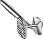 Aliglow Meat Tenderizer 304 Stainless Steel Meat Hammer/Mallet Tool/Pounder For Tenderizing and Pounding Steak, Beef And Poultry. Solid Metal Construction