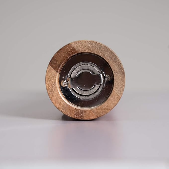 Pepper Mill, Pepper Grinder with Adjustable Stainless Steel Grinder, Acacia Wood, Height 30 cm / 12 inch