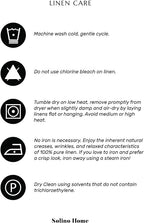 Solino Home Linen Table Runner 36 Inches - 100% Pure Linen Chambray Teal Table Runner 14 x 36 Inch Ideal for Dresser and Coffee Tables - Athena