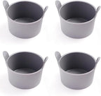 Microwave Egg Poacher, Nonstick Egg Boiler Poacher 4 PCS, Egg Poacher Cups, Boiled Egg Mold, Poached Egg Cooker for Baking Oven Microwave Stovetop Egg Cooking Air Fryer (A)