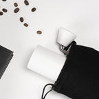 TIMEMORE Manual Coffee Grinder CNC Stainless Steel Conical Burr Coffee Grinder with Capacity 20g Chestnut C3 Internal Adjustable Setting for Pour Over French Press Coffee for Hand Grinder White