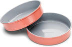 Caraway Non-Stick Ceramic 9” Circle Pans - Naturally Slick Ceramic Coating - Non-Toxic, PTFE & PFOA Free - Perfect for Birthday Cakes, Tartes, & More - Perracotta