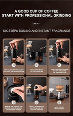 Generic Portable Battery Powered Burr Coffee Grinder with Adjustable settings, 35G Capacity, 1500mAh Rechargeable, Conical Stainless Steel Burr for Espresso, Manual Brew, Travel, Camping