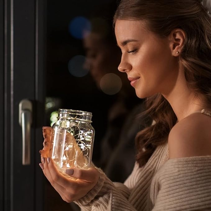 Mason Jars 16 oz 12Pack with 6 Extra Lids, Glass Pint Canning Jars 16 oz - 16oz mason jars with silver lids and extra 6 gold lids for Canning/Preserving/Meal Prep