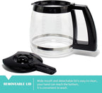 12-Cup Replacement Glass Coffee Carafe for Cuisinart Coffee Maker Models DCC-1200, DCC-1100BK, DCC-2650, CHW-12, CHW-12P1, DGB-550BK, DGB-550BK1, DGB-625BC, DGB-700BC, and SS-12 | Part# DCC-1200PRC