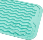 Silicone Dish Drying Mat for Multiple Usage,Easy clean,Eco-friendly,Heat-resistant Silicone Mat for Kitchen Counter or Sink,Refrigerator or Drawer Liner Mint S 12 inches x 6 inches