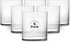 Restaurantware-Vetri 10 Ounce Old Fashioned Glasses, 6 Dishwashable Whiskey Glasses - No-Lead, Durable, Clear Glass Tumblers For Scotch, For Drinking Liquor, Cocktail, Bourbon, Cognac, And More