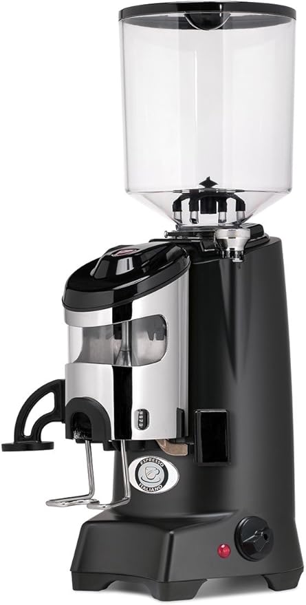 Eureka Zenith 65 HS Doser Espresso Grinder, 65mm Flat Burrs, Stepless (Black)
