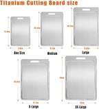 Titanium Cutting Board for Kitchen with Juice Groove， Dishwasher Safe Chopping Boards， Bpa-Free Chopping Board,for Home Counter Outdoor Camping Housewarming Gifts for Women (15.4inx11.1in)