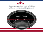 Oval Glass Lid Compatible with Crock Pot 6 Quart Slow Cooker SCCPVL600-S-BR, CPSCVC60LL-S, CPSCVC060LL-BP， Measure your pot per picture to match right lid replacement