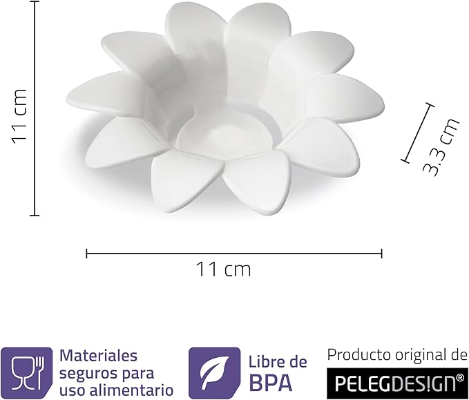 Peleg Design Daisy Plastic Egg Separator, Egg White Yolk Divider Kitchen Gadgets Baking Tools Egg Extractor, Cute Flower Design