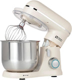 Kitchen in the Box Stand Mixer, 3.5 QT Small Kitchen Electric Stand Mixers, 10-Speed Portable Lightweight Dough Mixer for Daily Use with Egg Whisk, Dough Hook, Beater (Cream White)