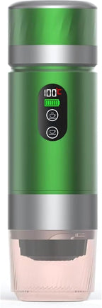 Portable Coffee Maker KF-JN-03 with Digital Display & 20 BAR Pressure – Hot & Cold Brew, Compatible with Coffee Grounds and Capsules, Compact Single-Serve Design with Transparent Cup & 60ml Tank