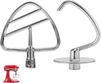 Dough Hook & Flat Beater Attachments for KitchenAid 4.5 QT Tilt-Head Stand Mixer, All Parts Dishwasher Safe