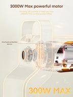 Meat Grinder Heavy Duty - 5 in1 Meat Grinder for Home Use - 3000W Max Powerful - Sausage Stuffer with 3 Stainless Steel Grinding Plates - Size #12 (silver)