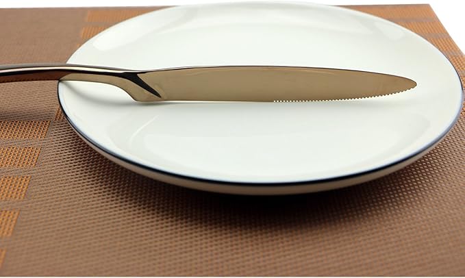 Silversmiths 20 Piece Beacon Flatware Set, Copper Mirror/Rose Gold, Service for 4