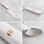 Cangshan ELBERT Series German Steel Forged Starter Knife Sets (White, 3-Piece)