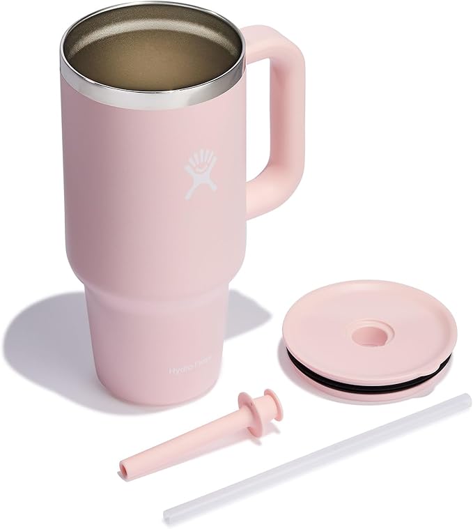 Hydro Flask 32 Oz Travel Tumbler with Handle, Lid and Straw - Insulated Stainless Steel in Trillium