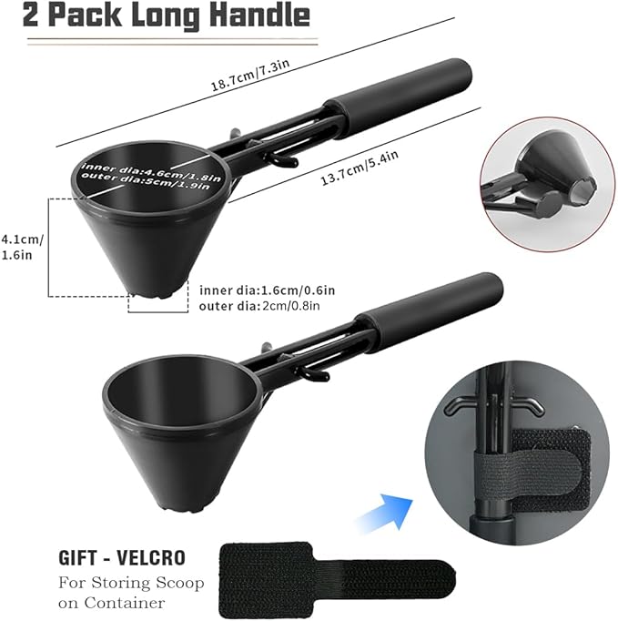 Measuring Scoop with Funnel for Filling Water Bottles with Protein Powder Milk Powder Filling Resuable K Cup Coffee Capsule with Coffee Grounds