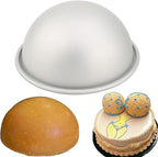 7-Inch Aluminum Hemisphere Cake Pan Half Football Sphere Bath Bomb Cake Pan Baking Mold Pastry Mould