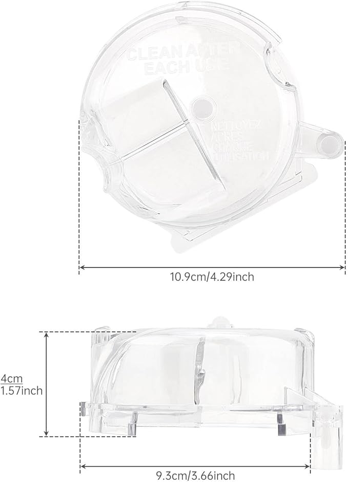 Grinder Assembly Lids 2pcs, Clear Grinder Assembly Lids Replacement for Cuisinart Coffee Maker, Fit for DGB-500GLID Coffee Grinder and Brew Coffee Maker Parts Cap