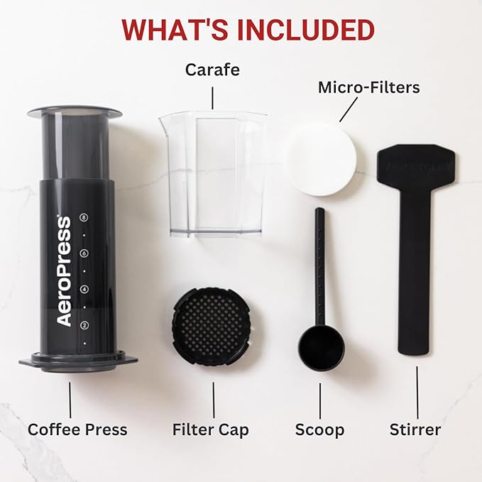AeroPress Original XL Coffee Press, All-in-One Large French Press, Pour-Over & Espresso Style Manual Brewer, 2 Min Brew for Less Bitterness, More Flavor, Portable Coffee Maker, Travel & Camping
