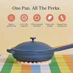 Our Place Large Always Pan 2.0-12.5” (4 Qt) Nonstick, Toxin-Free Ceramic Cookware | Patented 10-in-1 Aluminum Frying & Sauté Pan | Safe for Oven, Induction & All Cooktops up to 450°F | Blue Salt