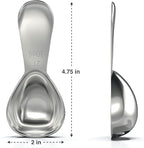 BALCI - Stainless Steel Coffee Scoop Set (2&2 Tablespoon, 30ml and 30ml) Exact Measuring Spoons for Coffee, Tea, Sugar, Flour and More! …