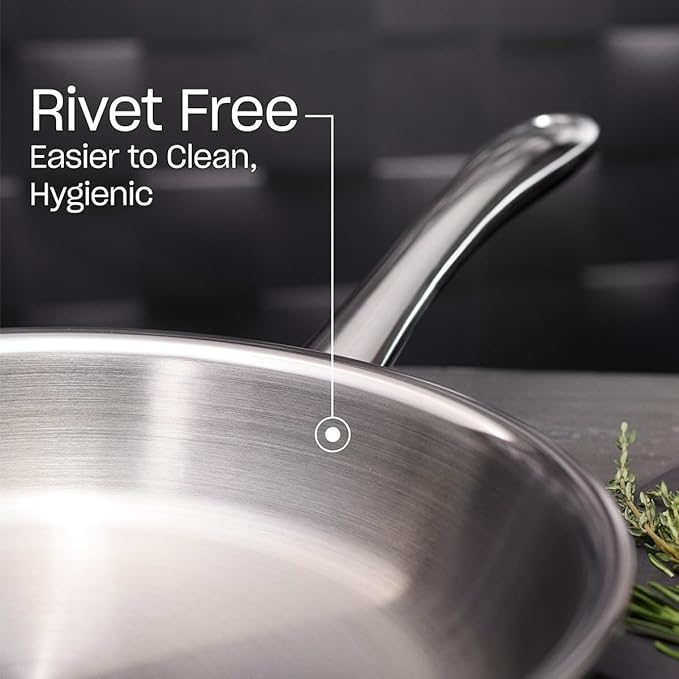 Fissler M5 Pro-Ply 5-ply Stainless Steel Frying Pan, 10.2 Inch