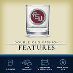 Heritage Pewter Florida State Double Old Fashion | Double Rocks Glass 14 OZ for Liquor | Expertly Crafted Pewter Glass