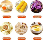 Egg Cooker,2025 New Rapid Egg Cooker 6 Egg Capacity, Soft, Medium, Hard Boiled, Poacher, Stainless Steel Electric Eggs Cooker,Or Hard-Boiled Eggs, Rapid Cook Time, Auto Shut-Off & Boil-Dry Protection