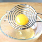 Stainless Steel Egg Yolk Separator Tool - Professional-Grade Egg White Divider with Ergonomic Handle for Baking and Cooking