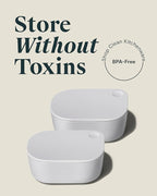 Caraway Mini Dash Inserts - 2pc .6 Cup Dash Ramekins w/Lids - Easy to Store, Non Toxic - Perfect for Sauces, Garnish, & Small Snack or Sides