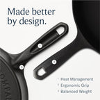 Field Company 6.75-Inch Cast Iron Skillet – Pre-Seasoned Small Frying Pan for Eggs, Single Servings & Everyday Prep, Lighter & Easy to Handle, Smooth, Made in USA (No.4, 1 Serving)