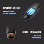 WACACO Coffee Machine Electric & Portable, With 4 Coffee Types & Fast Heat-Up, 9000mAh Battery Up to 5 Cups, 20 Bar Portable Espresso Maker For Ground Coffee & NS Capsule (Tuscan Red)