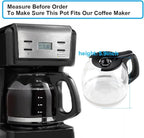 Replacement Parts Universal 12-Cup Glass Carafe, Compatible with Mr. Coffee，Sumbeam，Oster Coffee Makers