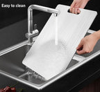 Titanium Cutting Board - 100% Pure Titanium Cutting Boards for Kitchen - Cutting Edge Hygiene & Durability, 1 Pack Double Sided Medical-grade Cutting Mat, Easy to Clean (12"L x 9"W)