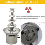 Chocolate Fountain 110V Electric 5-Tiers Digital Chocolate Fountain Melting Machine Heating Fondue Fountain,12kg of chocolate